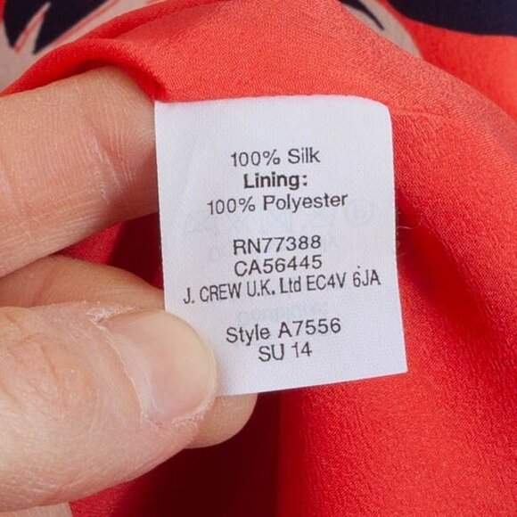 J. Crew Womens Twistback Silk Sleeveless Mini Dress Size 00 Tropical Summer - Picture 4 of 7